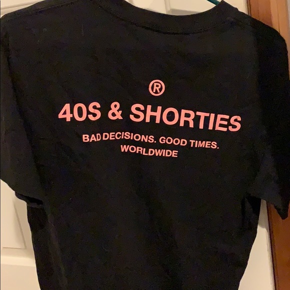 Black 40S & Shorties t-shirt - Picture 3 of 3